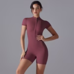 Yoga Short-sleeved Shorts Jumpsuit - Image 4