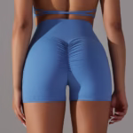 Yoga Shorts With Phone Pocket Design Fitness Sports Pants For Women Clothing - Image 4