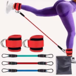 Ankle Strap Resistance Bands – Leg & Hip Strength Training for Home, Yoga, Pilates, and Gym Workouts - Image 2