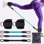 Ankle Strap Resistance Bands – Leg & Hip Strength Training for Home, Yoga, Pilates, and Gym Workouts