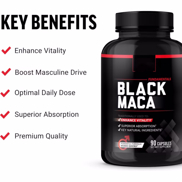 Men's Black Maca Capsules - Image 3