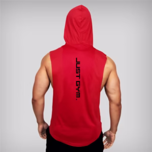 Fitness Vest Men Hooded Loose Clothes - Image 3