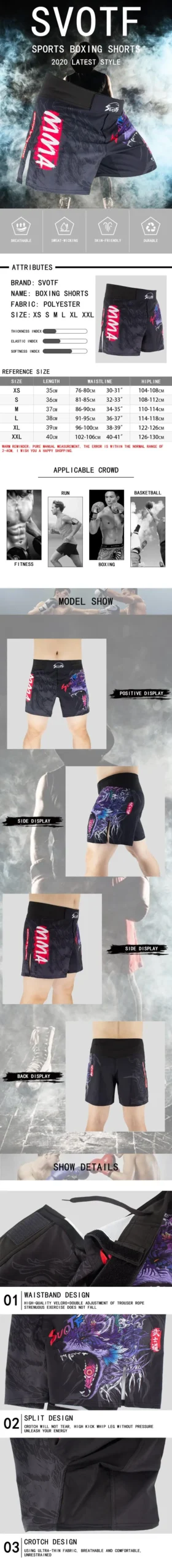 Fierce Wolf breathable boxing shorts - image 1