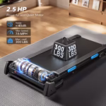 Foldable Treadmill with Incline – Quiet Running with Shock Absorption & Heart Rate Monitor - Image 5
