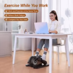 Under Desk Elliptical Machine – Quiet & Portable Seated Leg Exerciser with 12-Speed Adjustment - Image 2