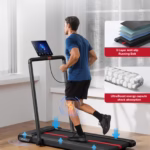 2-in-1 Folding Under Desk Treadmill – Smart Walking Pad with APP & Remote Control