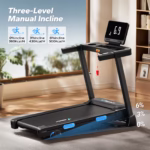 Foldable Treadmill with Incline – Quiet Running with Shock Absorption & Heart Rate Monitor - Image 4