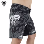 Venomous Snake Camouflage MMA Shorts – Geometric Boxing Shorts for Men & Women - Image 2