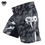 Venomous Snake Camouflage MMA Shorts – Geometric Boxing Shorts for Men & Women