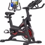 Silent Stationary Exercise Bike – Indoor Cycling with LCD Monitor & Tablet Mount - Image 6