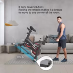 Silent Stationary Exercise Bike – Indoor Cycling with LCD Monitor & Tablet Mount