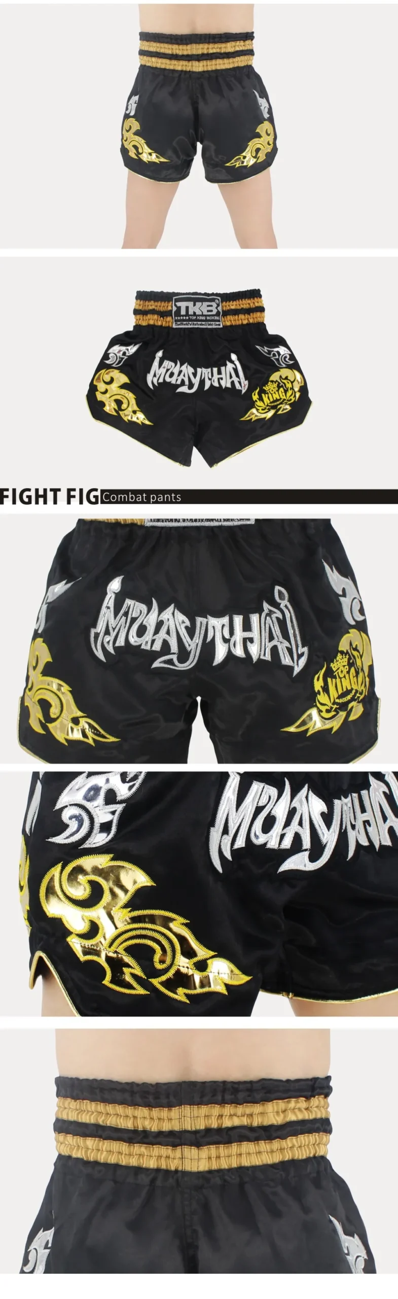 Tiger Strike Boxing Pants for Men – Tiger Print Fight Shorts for Kickboxing, Grappling & Muay Thai 20 Tiger Strike boxing pants for men - image 2