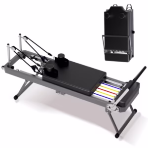 Multi-functional Pilates Home Fitness Equipment, 395lbs Capacity, With Dynamic Resistance Cords And Aerobic Rebounder, Improves Posture & Builds Strength - Image 9