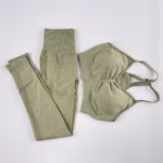 Gym Clothing Leggings Sportswear Crop-Top Yoga-Set - Image 7