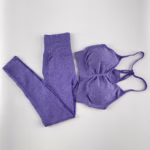 Gym Clothing Leggings Sportswear Crop-Top Yoga-Set - Image 3