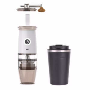 Small Coffee Machine Portable Coffee Bean Grinder USB Electric Manual Integrated - Image 10
