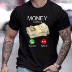 Money Is Summoning Printed T-shirt - Image 3