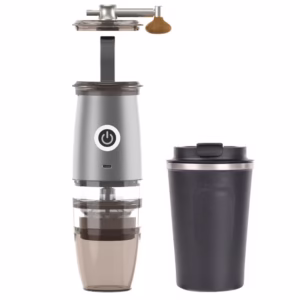 Small Coffee Machine Portable Coffee Bean Grinder USB Electric Manual Integrated - Image 5