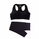 2PCS Seamless Yoga Set Women Tracksuit High Waist Leggings Workout Sportswear Gym Clothing Fitness Crop Top Sports Suits Gym Set - Image 9