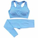 2PCS Seamless Yoga Set Women Tracksuit High Waist Leggings Workout Sportswear Gym Clothing Fitness Crop Top Sports Suits Gym Set - Image 7