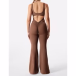 Slim Fit Hip Raise Backless Exercise Yoga Sexy Jumpsuit - Image 9