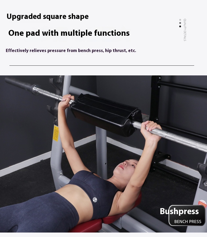 Barbell Bench Press Hip Padded Push Multi-functional Square Protection Mat