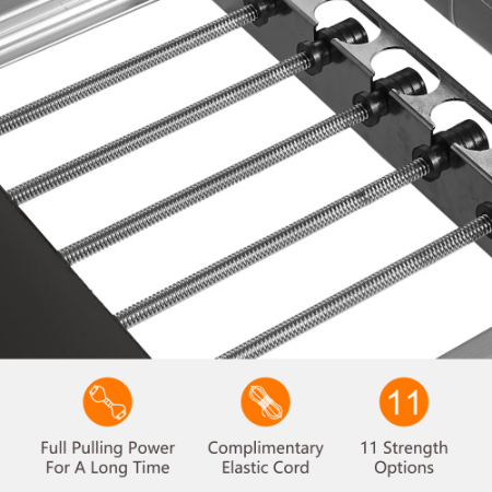 Multi-functional Pilates Home Fitness Equipment, 395lbs Capacity, With Dynamic Resistance Cords And Aerobic Re