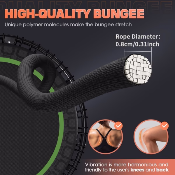 661 Lbs Fitness Trampoline Get In Shape At Home - Image 2