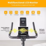 Stationary Bikes For Home Spin Indoor Exercise Bike With LCD Monitor And Comfortable Seat Cushion For Home Gym Cardio Fitness Training - Image 4