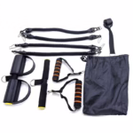 A Set Of Adjustable Resistance Tension Bands With Foot Pedals And Handles - Image 6