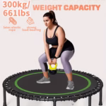 40-Inch Mini Exercise Trampoline – Premium 661lbs Capacity Home Gym Rebounder & High-Elasticity Cardio Fitness Trampoline - Image 5