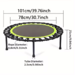 40-Inch Mini Exercise Trampoline – Premium 661lbs Capacity Home Gym Rebounder & High-Elasticity Cardio Fitness Trampoline - Image 3