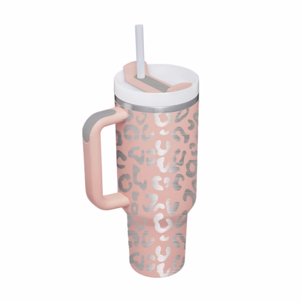 40 Oz Tumbler With Handle Straw Insulated, Stainless Steel Spill Proof Vacuum - Image 8