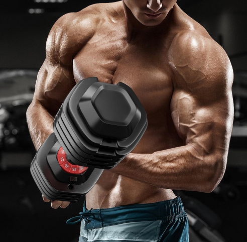Adjustable Dumbbell Set, 10 In 1