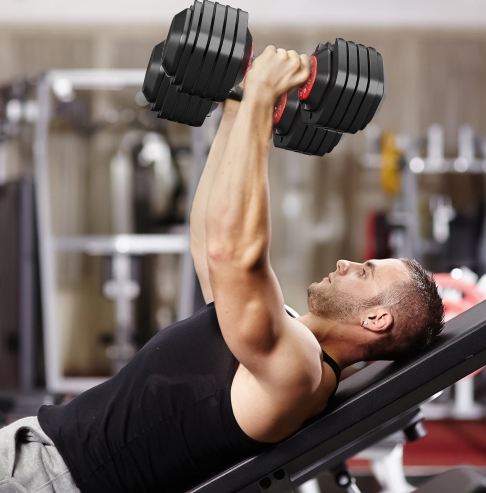Adjustable Dumbbell Set, 10 In 1