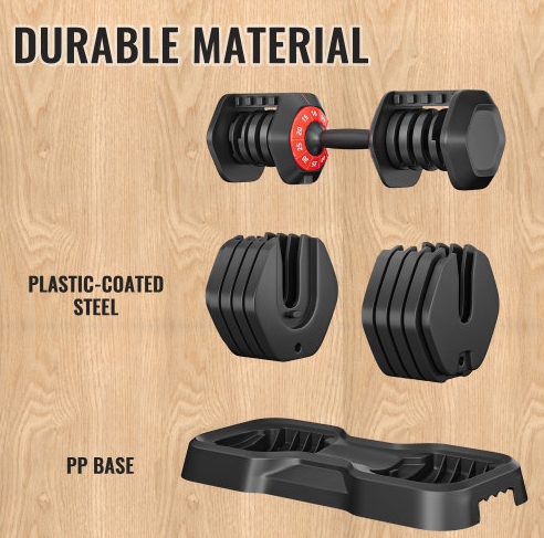 Adjustable Dumbbell Set, 10 In 1