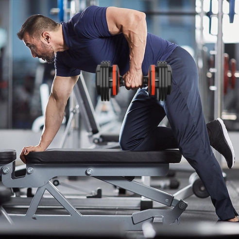 Adjustable Dumbbell Set, 10 In 1