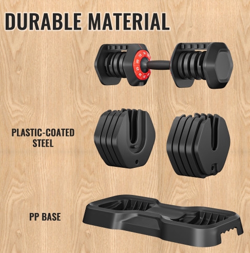 Adjustable Dumbbell Set, 10 In 1