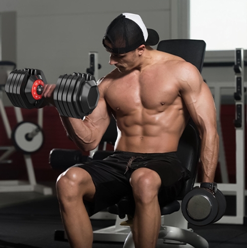 Adjustable Dumbbell Set, 10 In 1