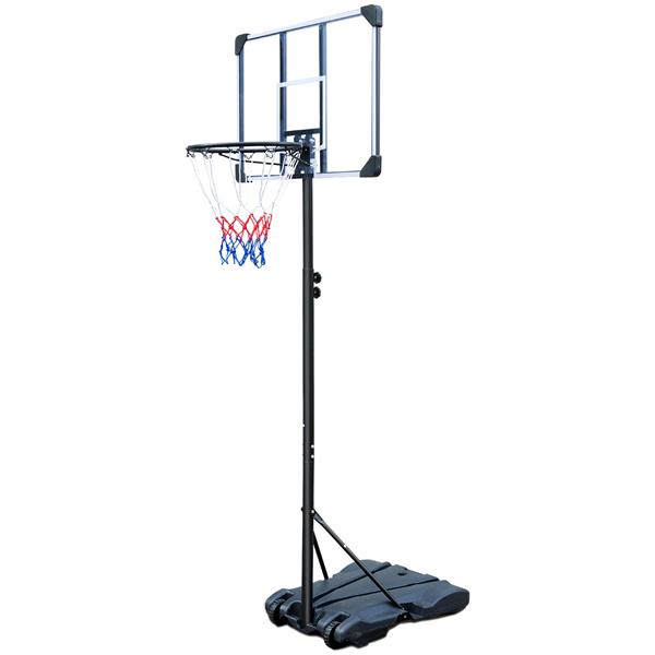 Portable Basketball Hoop, 5.4 to 7 ft Adjustable, 32 in Shatterproof Backboard, Wheeled Base 20 Basketball Stand, Suitable For Indoor And Outdoor Use, Adjustable From 5.6-7 Feet, 32 Inch Backboard With Whee