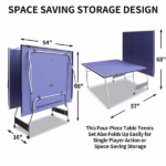 8-foot Medium-sized Table Tennis Table Foldable Portable Set - Image 3