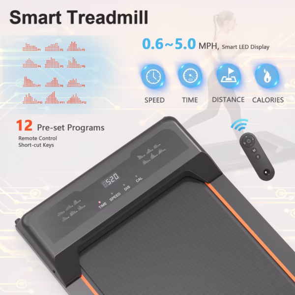 Walking Under Desk Treadmill with LED Display And Remote Control - Image 8