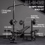 8 in 1 Weight Bench Set with Leg Extension and Leg Curl - Image 2
