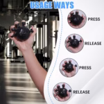 Gym Finger Hand Strengthener Grip Adjustable Resistance Hand Balls Gripper Exerciser For Forearm Strength Climbing Training - Image 10