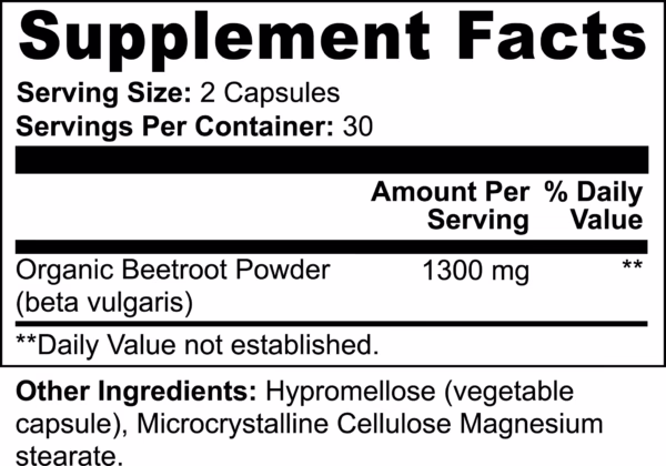 Beetroot Powder Natural Energy, Heart Health Antioxidant Support - Image 2