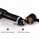 led Zoom Flashlight Torch Tactical 5000 Lumens Led High Power Flashlights AAA or 18650 battery kit - Image 3