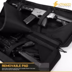 VOTAGOO Double Rifle Case Gun Bag, Safely Long-Barrel Firearm Transportation Cases Locks, All-Weather Soft Tactical Range Bag Ackpack For Shotgun Spacious Heavy Duty - Image 6