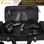 VOTAGOO Double Rifle Case Gun Bag, Safely Long-Barrel Firearm Transportation Cases Locks, All-Weather Soft Tactical Range Bag Ackpack For Shotgun Spacious Heavy Duty - Image 3