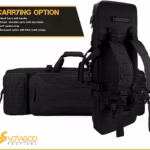 VOTAGOO Double Rifle Case Gun Bag, Safely Long-Barrel Firearm Transportation Cases Locks, All-Weather Soft Tactical Range Bag Ackpack For Shotgun Spacious Heavy Duty - Image 7