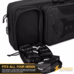 VOTAGOO Double Rifle Case Gun Bag, Safely Long-Barrel Firearm Transportation Cases Locks, All-Weather Soft Tactical Range Bag Ackpack For Shotgun Spacious Heavy Duty - Image 10